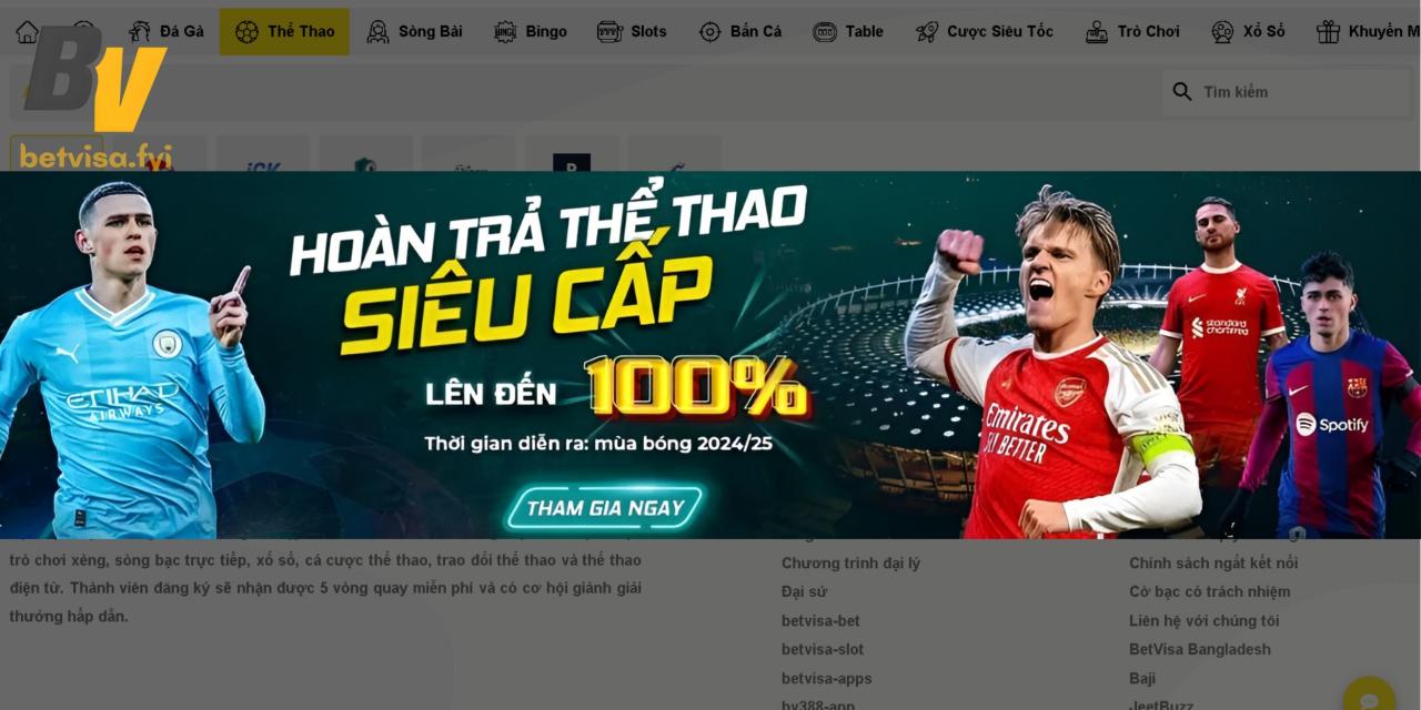 Màn hình cập nhật thông tin thể thao trên ứng dụng 88nn